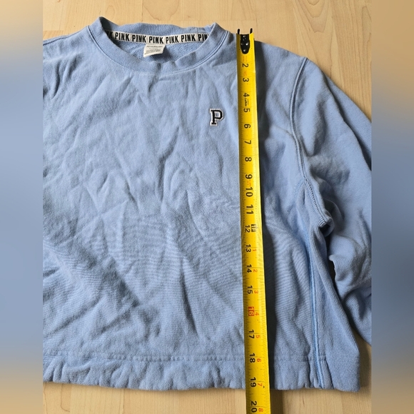 Pink By Victorias Secret Cropped Crew Neck Size Medium - Picture 9 of 11